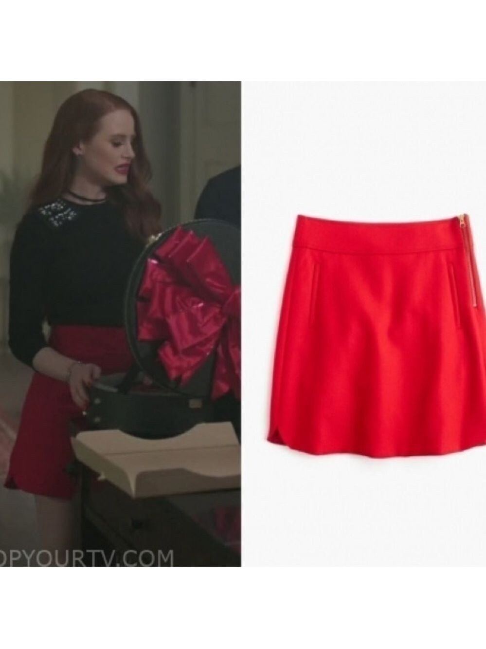 J CREW SEEN ON TV DOUBLE-SERGE WOOL MINI SKIRT